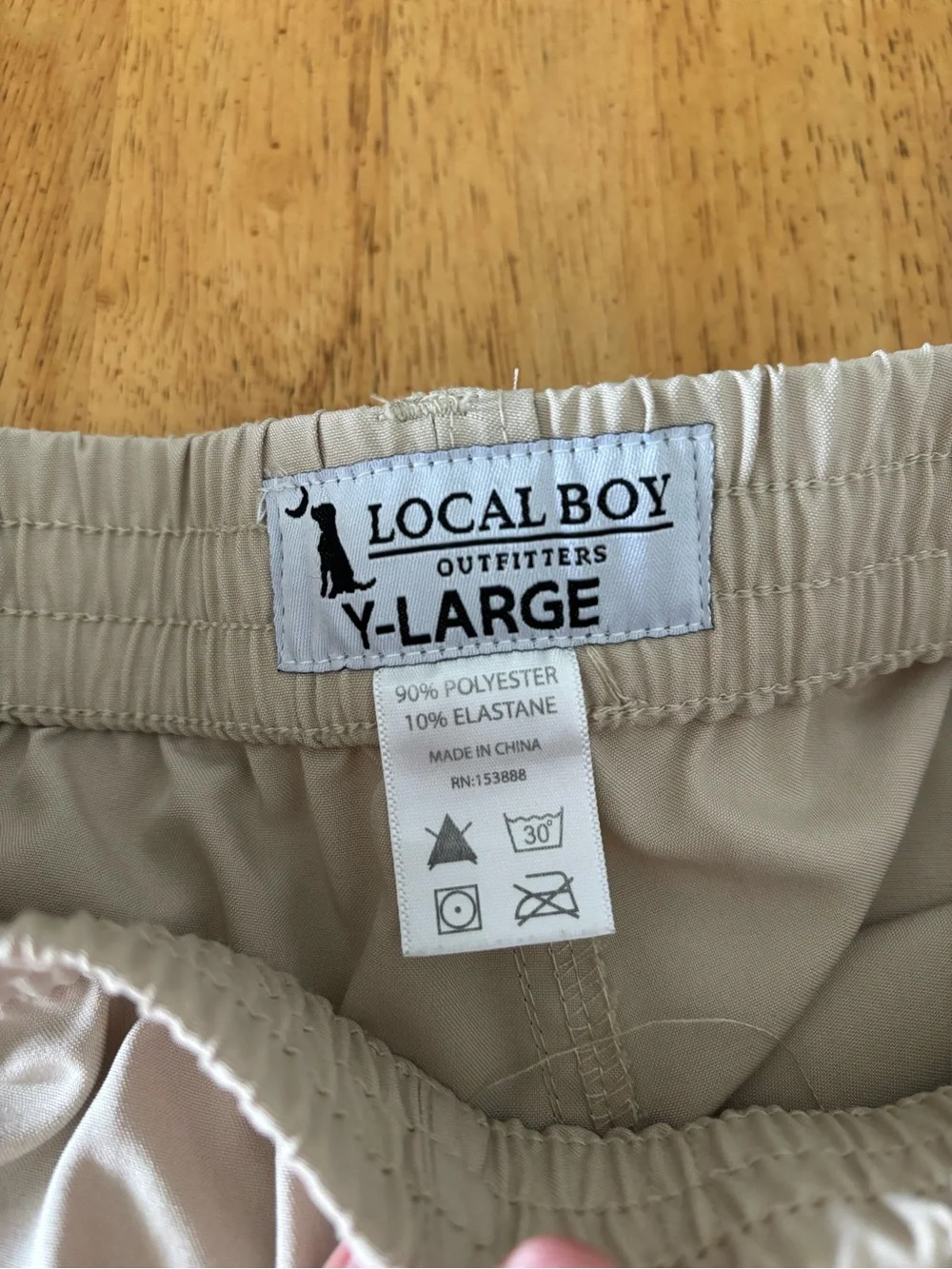 Local boy Kids Athletic Shorts in Light Gray with Elastic Waist